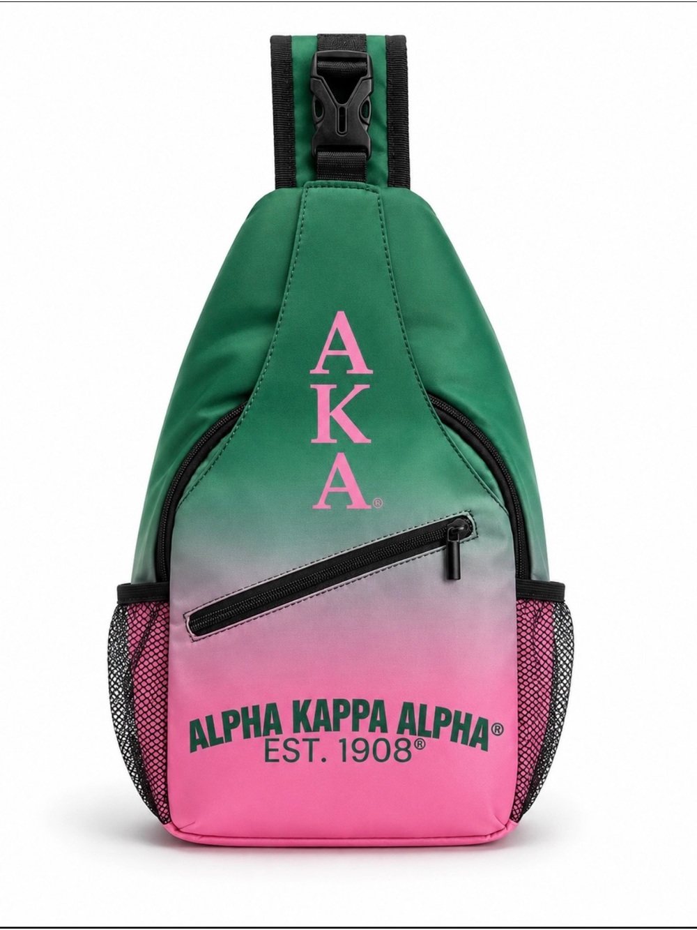 Pink & Green Sling Bag